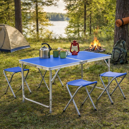 Kamp sto u koferu + 4 stolice