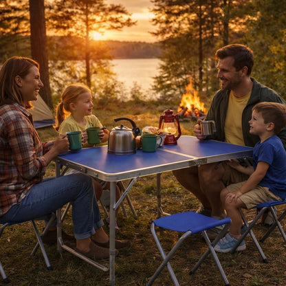 Kamp sto u koferu + 4 stolice