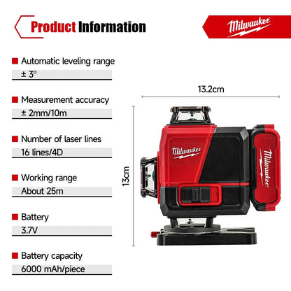 MILWAUKEE Digitalni Nivelator sa 16 Linija + GRATIS Tronožac