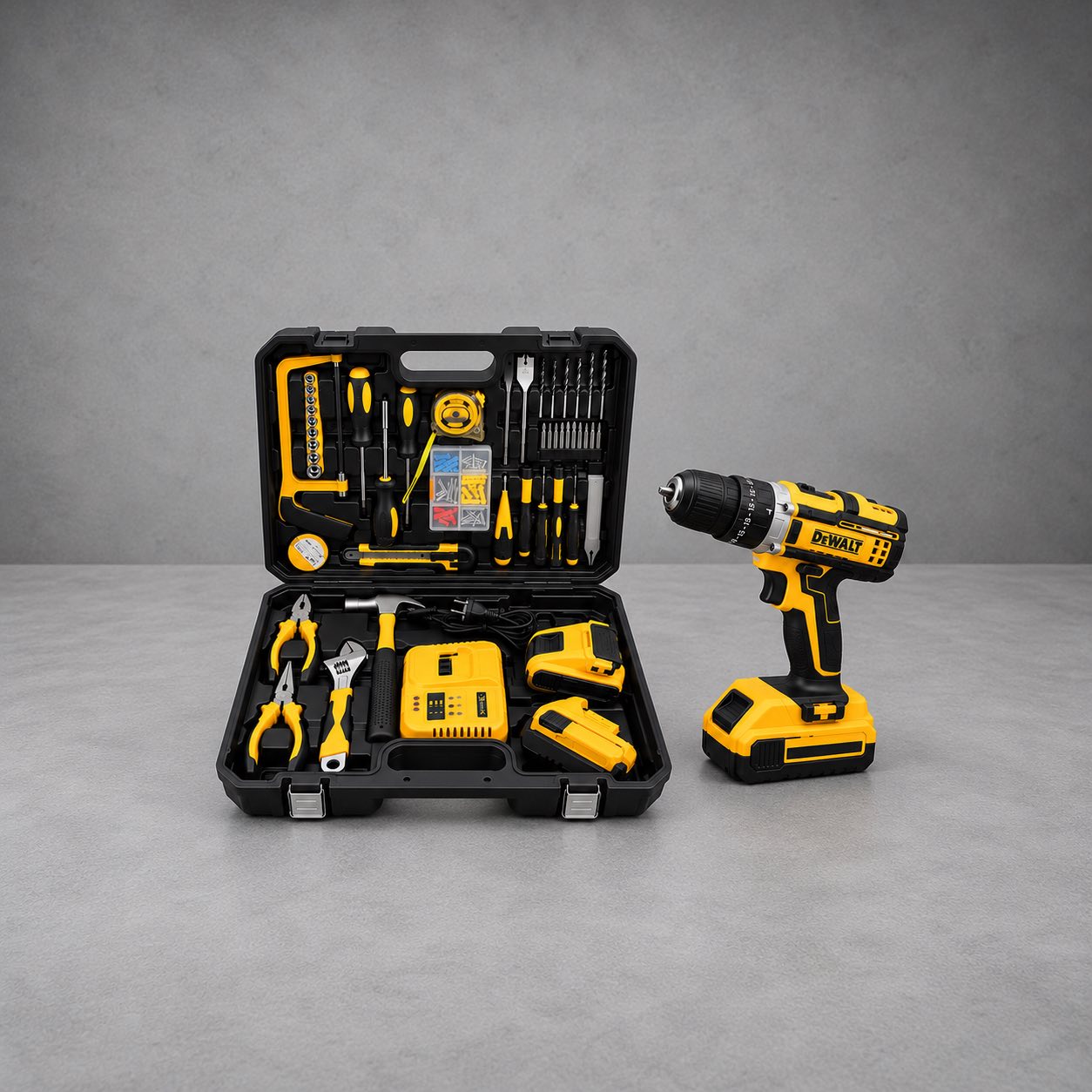 Aku Bušilica DeWALT - UDARNA 5.0A sa alatom (Set od 117 dijelova)